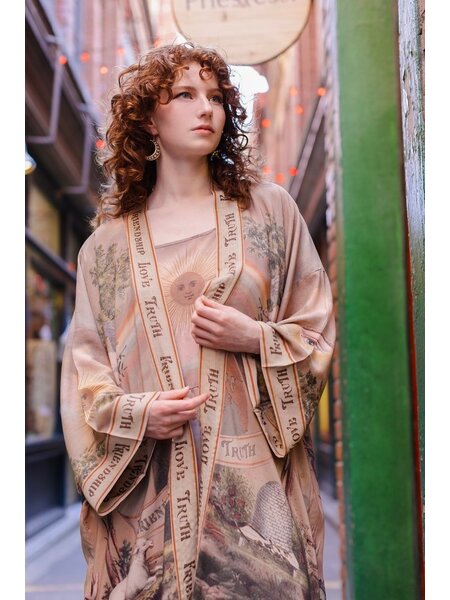 Market of Stars Friendship Love & Truth Vintage Wash Opera Duster
