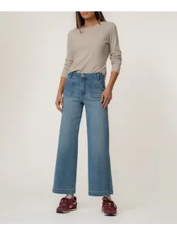 Kut from the Kloth Meg High Rise Wide Leg Patch Pkts - Totally