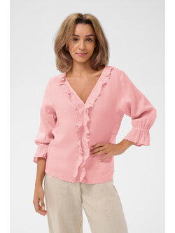 Cream CRBellis Frill Blouse 10614831-SS26