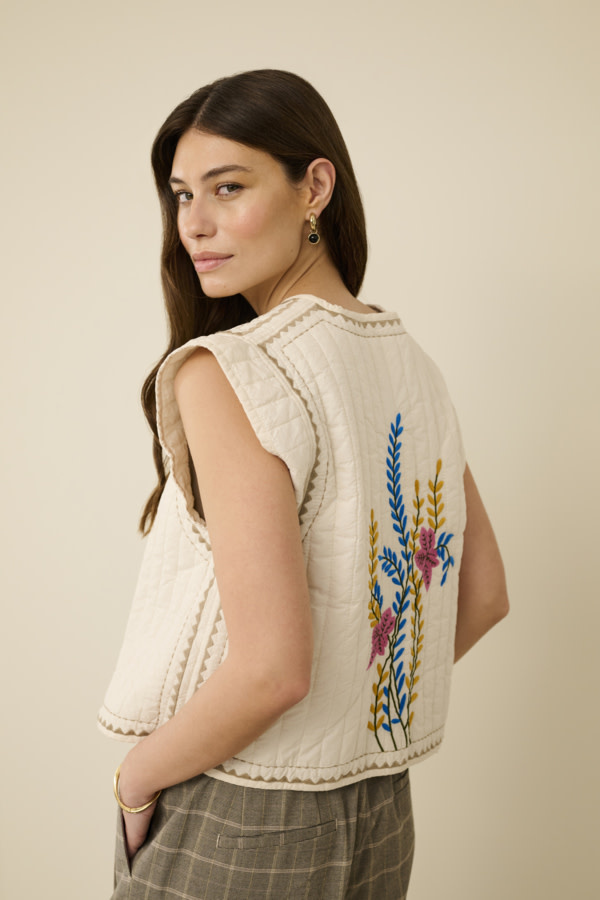 Culture CUberglind Embroidery Waistcoat 50112639-SS26
