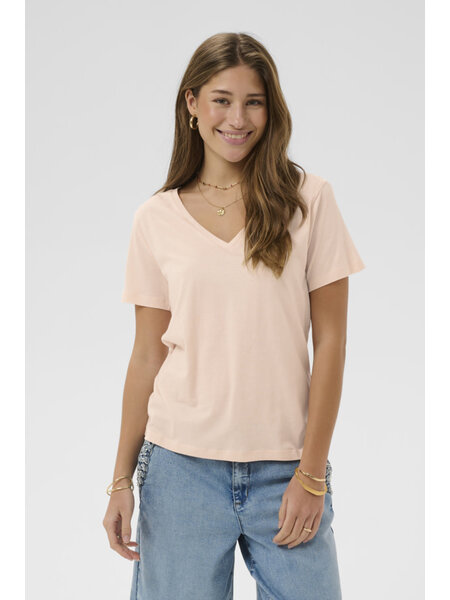 Cream CRNaia Deep V-neck T-Shirt 10612450-SS26