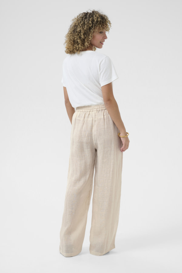 Cream CRBellis Linen Pant 10615410-SS26