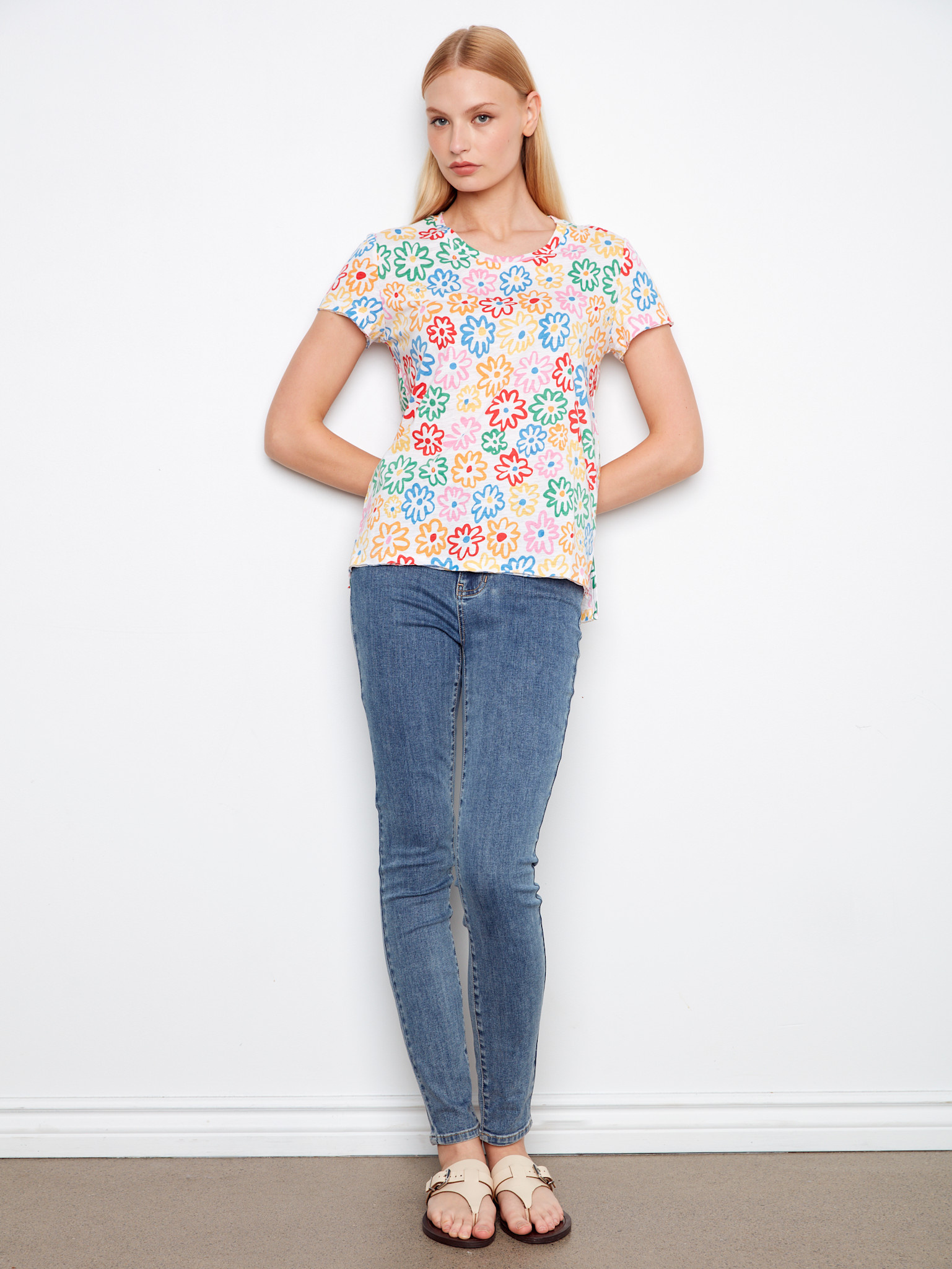 Charlie B Printed Organic Cotton Jersey T-Shirt SS26 C1310