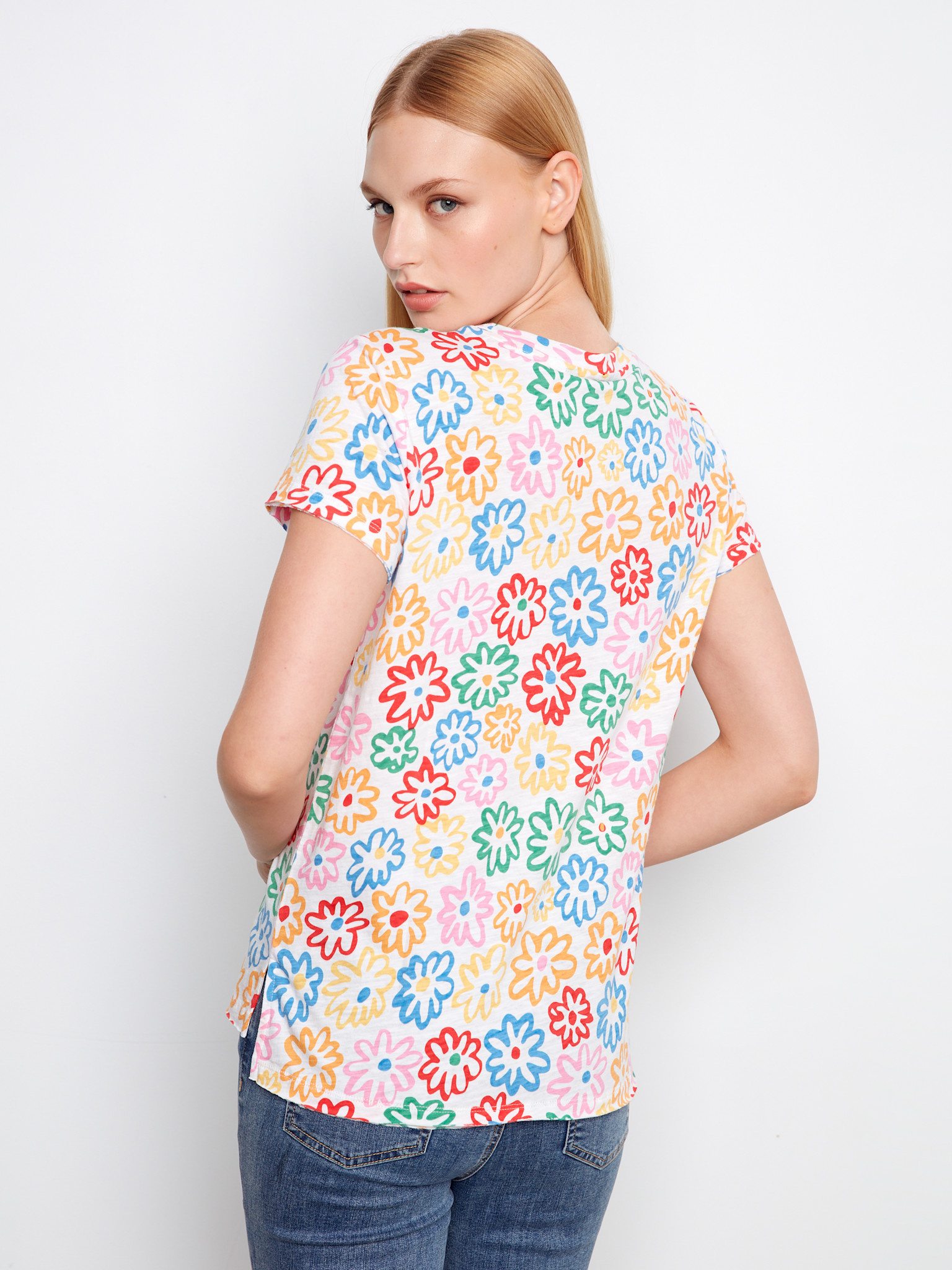 Charlie B Printed Organic Cotton Jersey T-Shirt SS26 C1310