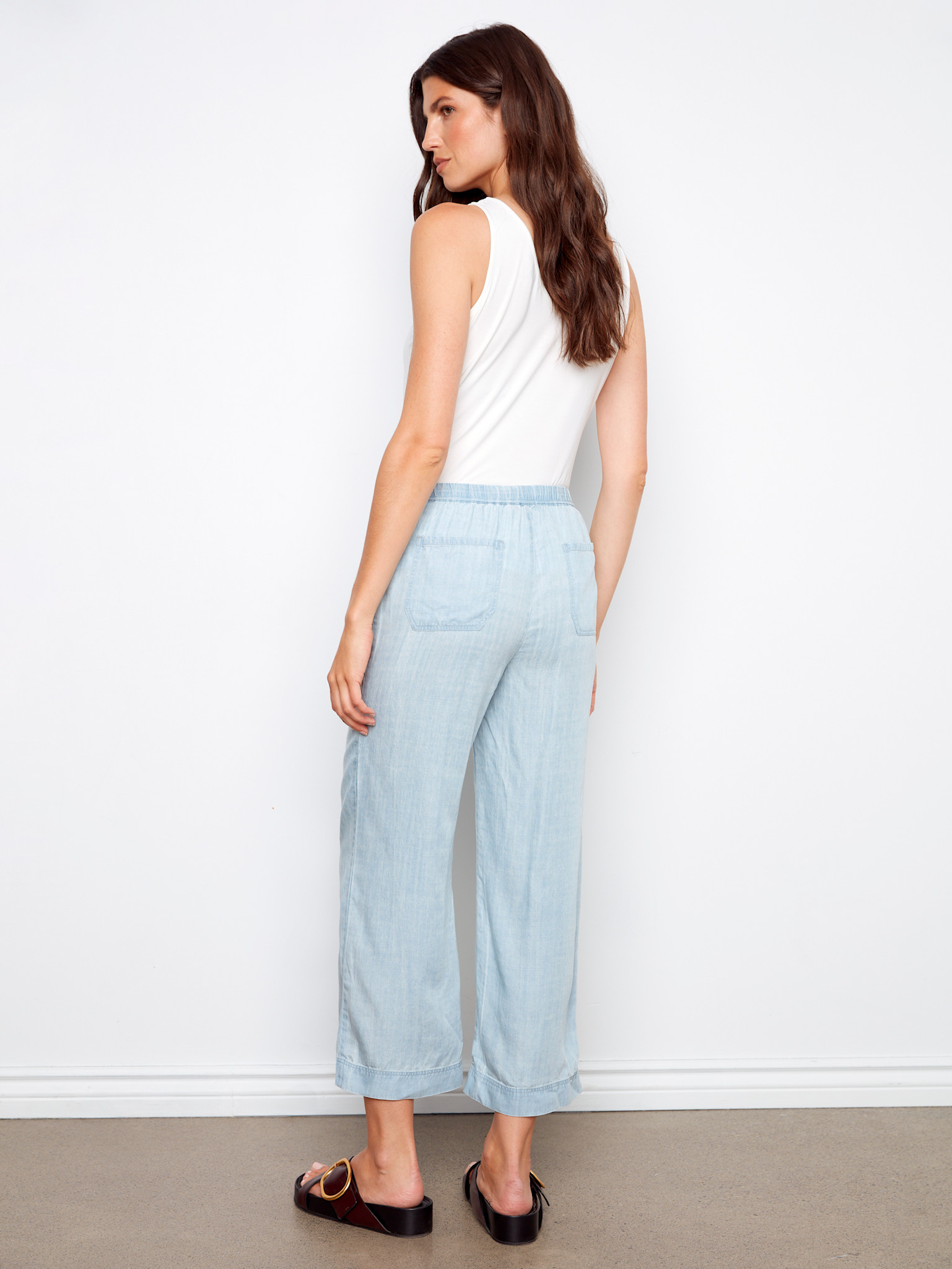 Charlie B Tencel Wide Leg Jogger Pants SS26 C5768