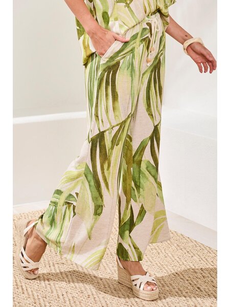 Tribal PULL ON ANKLE PANT W/ PIN TUCKS 3070O-SS26