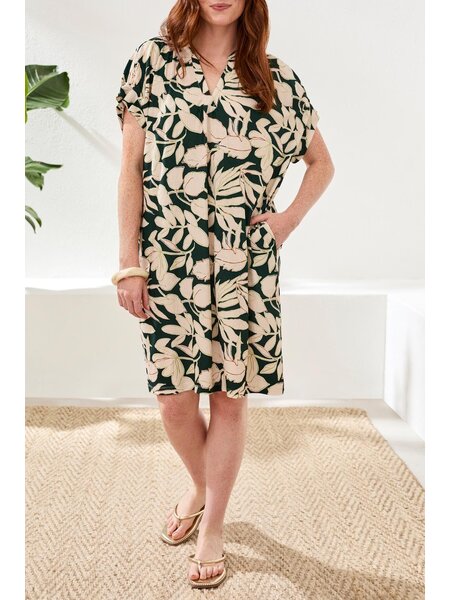 Tribal KNIT DRESS W/ SLV DTL & PKTS 5781O-SS26