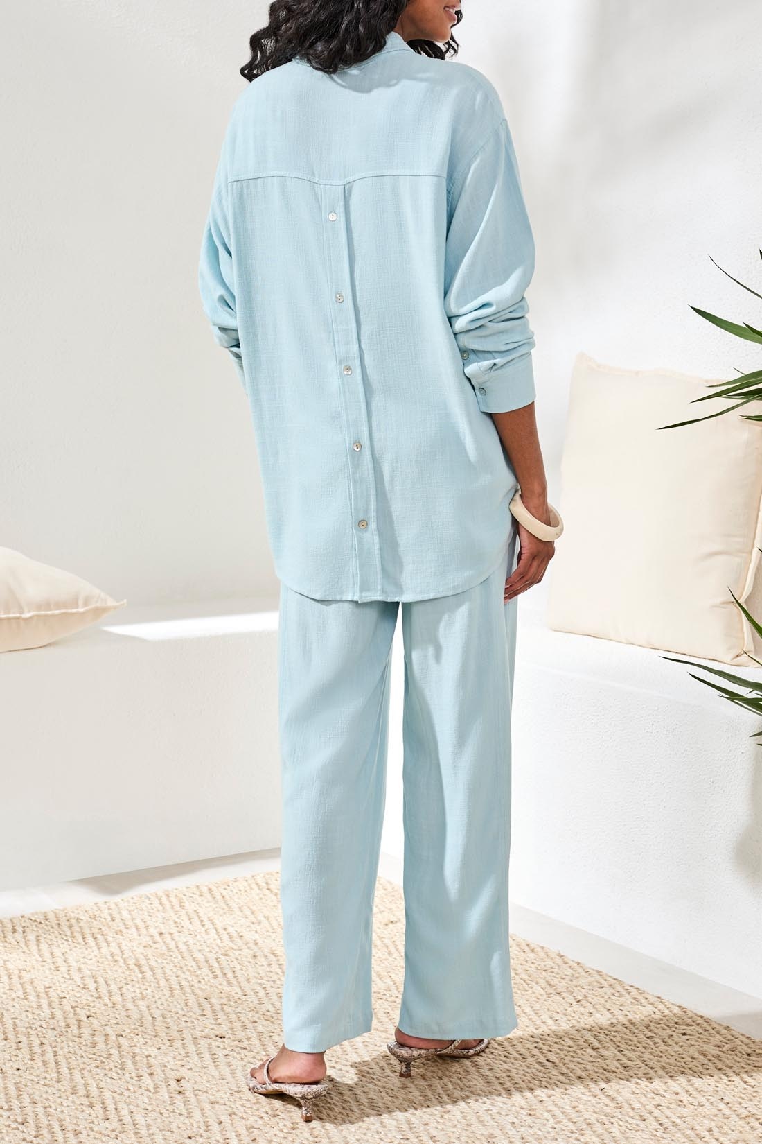 Tribal L/S BTN FRT SHIRT W/ BACK PLACKET 3078O-SS26