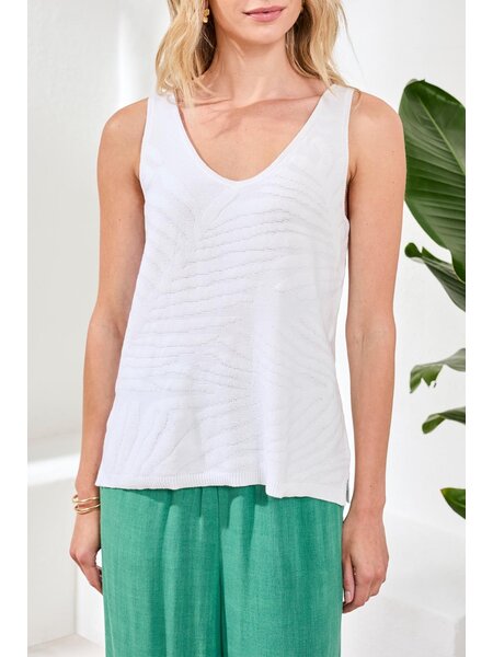 Tribal SLVLESS V NECK SWEATER 2457O-SS26