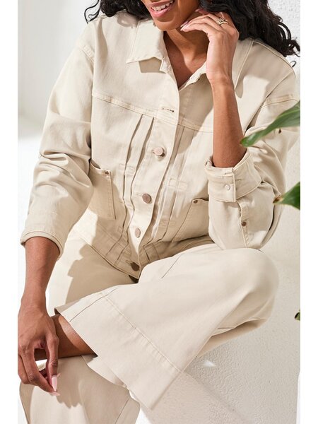 Tribal L/S BTN FRT JACKET W/ BACK PLEATS 3075O-SS26