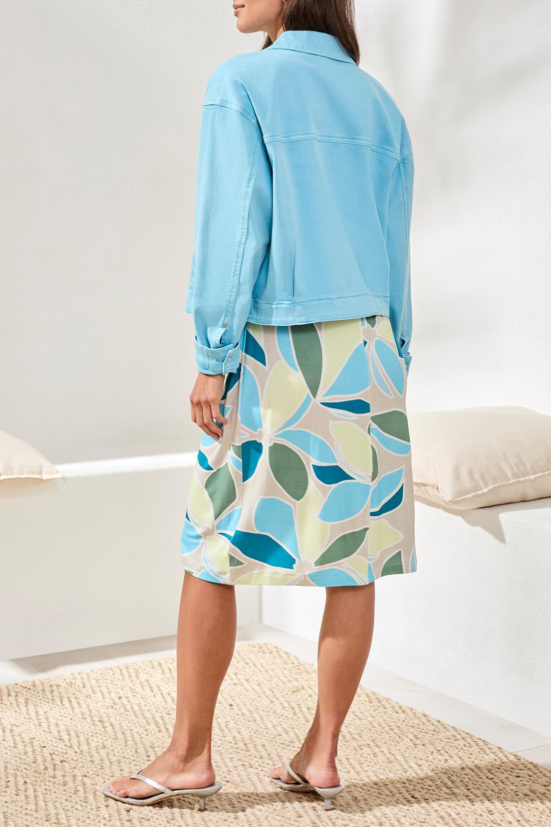 Tribal L/S BTN FRT JACKET W/ BACK PLEATS 3075O-SS26