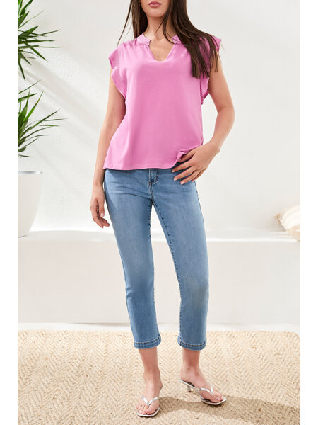 Tribal AUDREY HUGGING STRAIGHT CROP JEANS 5887O-SS26