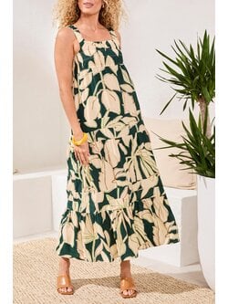 Tribal BRA FRIENDLY MAXI DRESS W/ CUT DTL 6227O-SS26