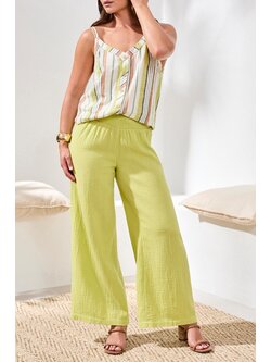 Tribal FLARE PANT W/ SMOCKING WB 6057O-SS26