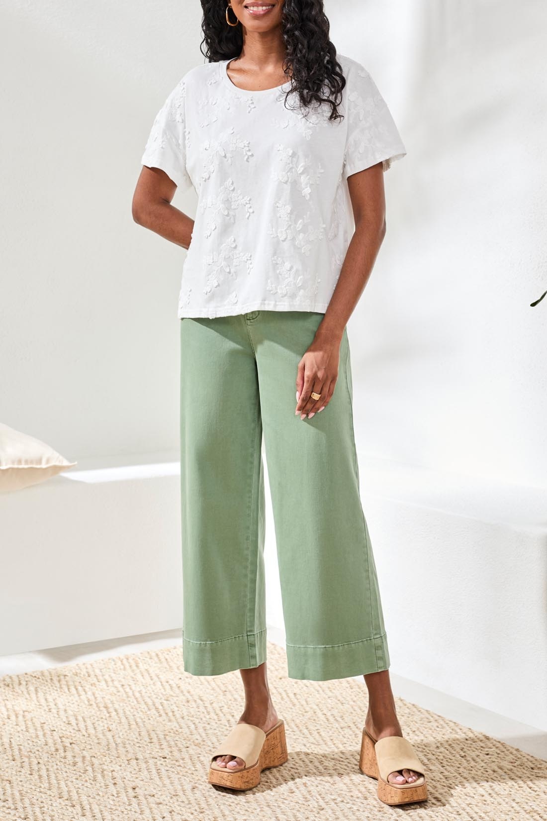 Tribal S/S CREW NECK TOP 3085O-SS26