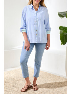 Tribal L/S BUTTON FRONT SHIRT 2485O-SS26