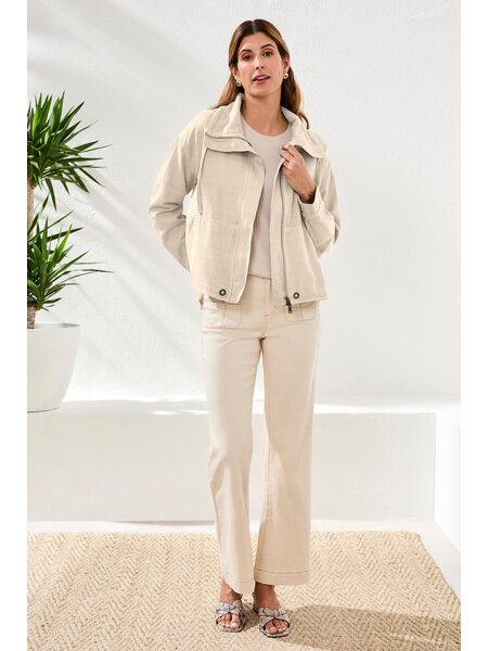 Tribal L/S BTN FRT JACKET W/ DRAWCORD IN COLLAR 3084O-SS26