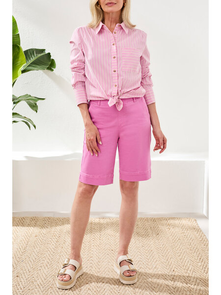 Tribal L/S BTN FRT SHIRT 3086O-SS26