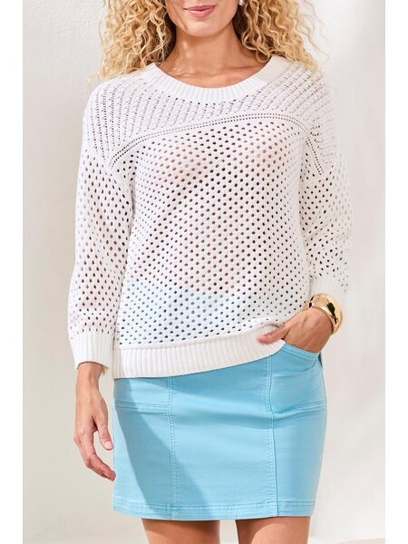 Tribal 3/4 SLV SWEATER 3037O-SS26