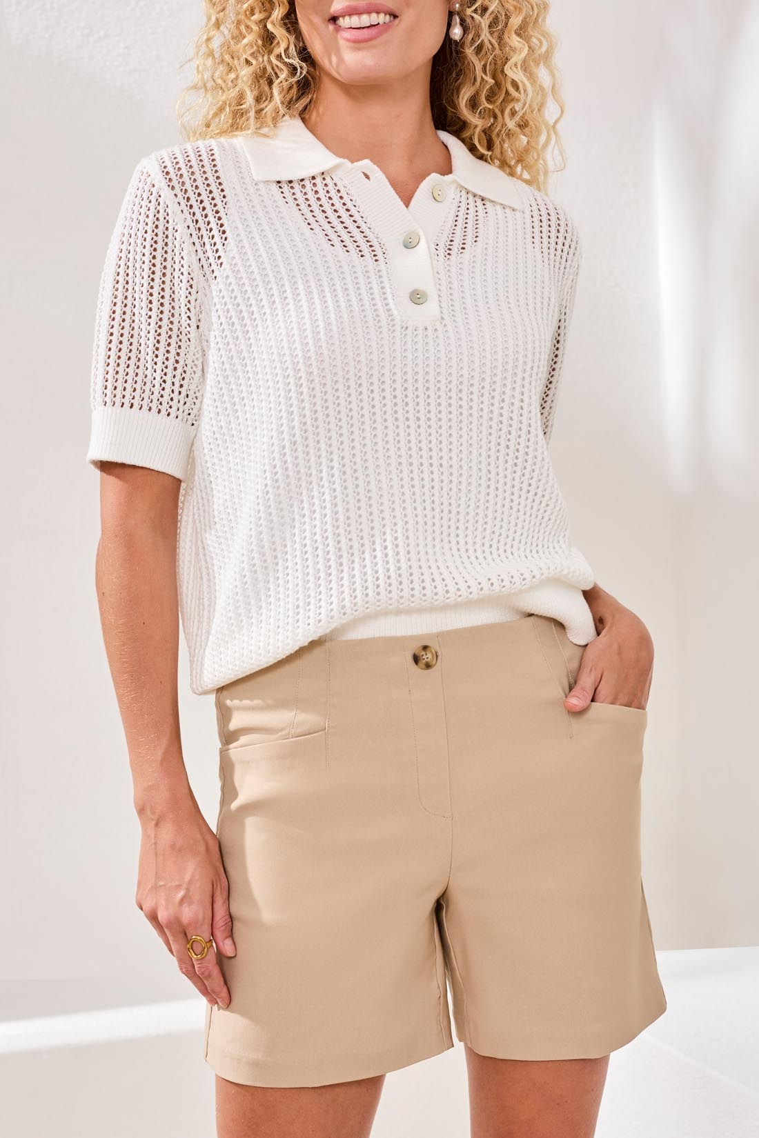 Tribal FLATTEN IT PULL ON SHORT 3015O-SS26