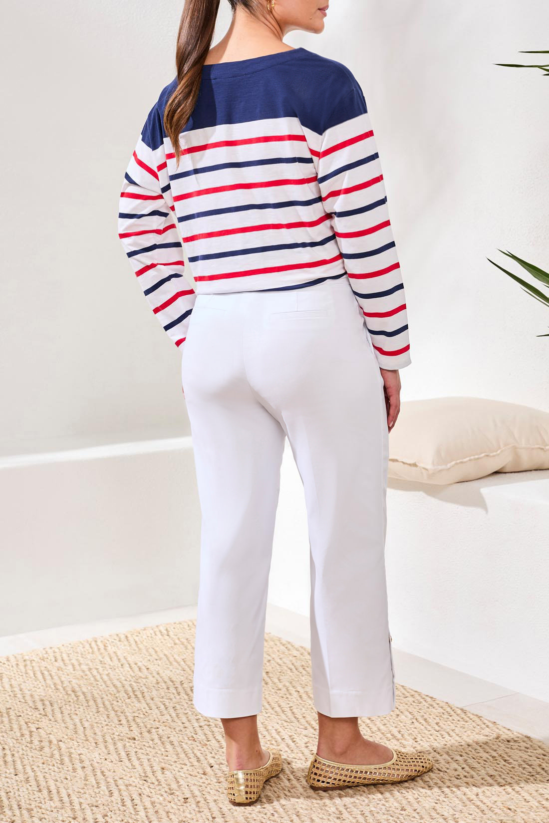 Tribal FLATTEN IT PULL ON CAPRI W/ SNAP VENT 3011O-SS26