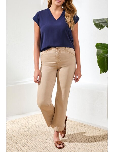 Tribal FLY FRONT ANKLE PANT W/ EMBROIDERY DTL 3040O-SS26