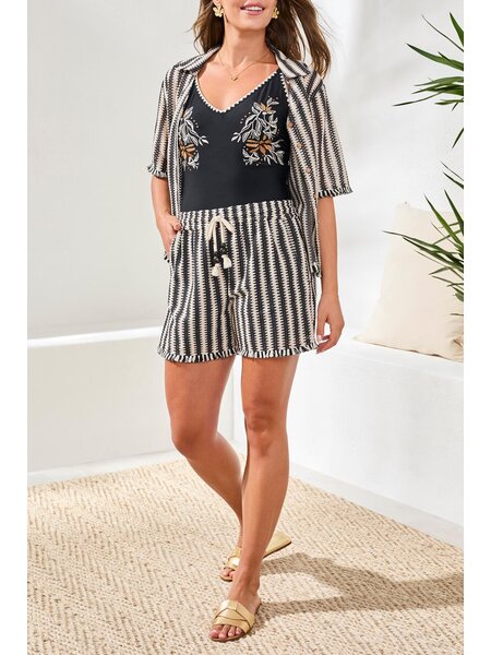 Tribal LINED PULL ON SHORT WITH DRAWCORD 3006O-SS26