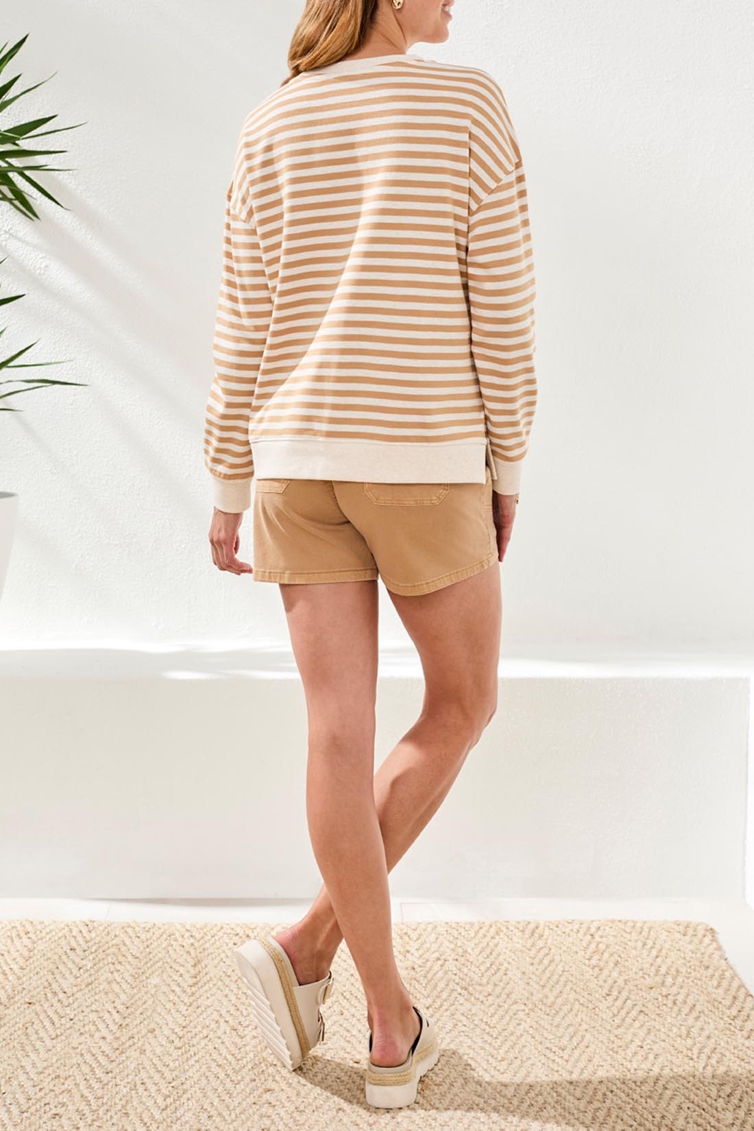 Tribal L/S CREW NECK TOP W/COMBO 2487O-SS26