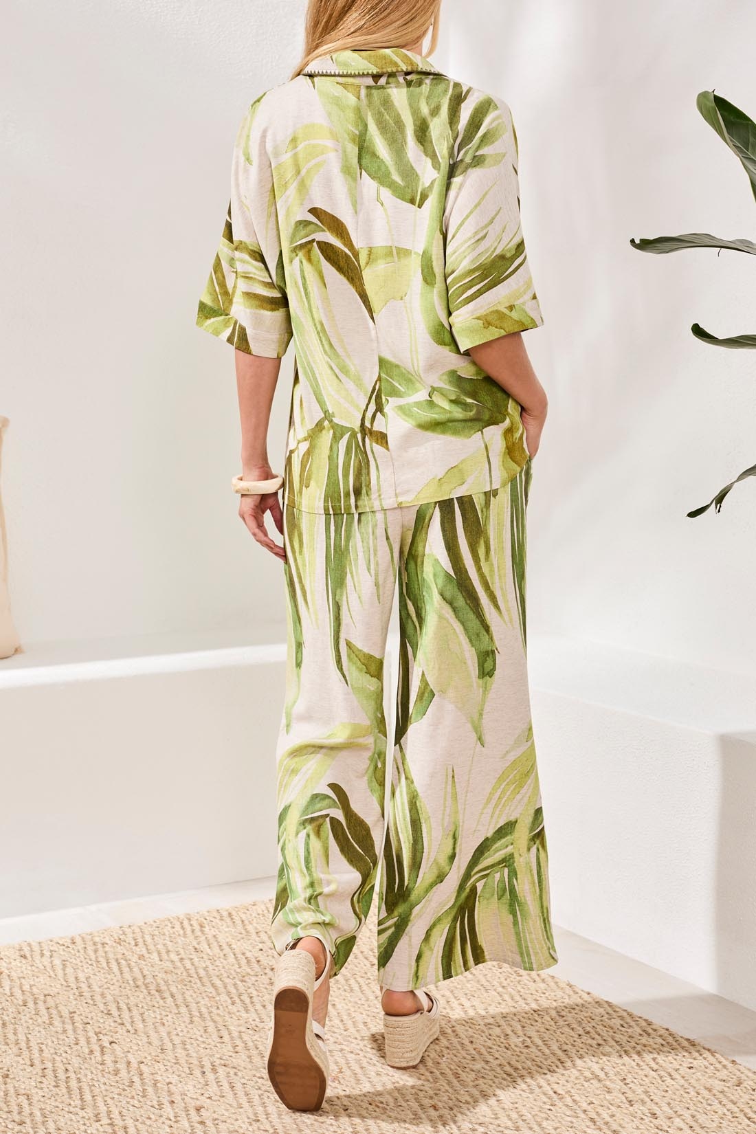 Tribal DOLMAN ELBOW SLV BLOUSE 3069O-SS26