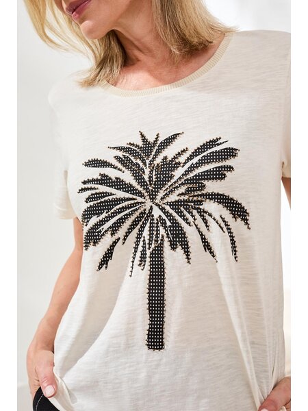 Tribal S/S CREW NECK TOP W/PLACEMENT PRINT 3073O-SS26