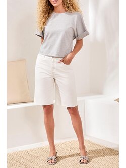 Tribal BROOKE HUGGING WIDE DENIM JORTS 6180O-SS26