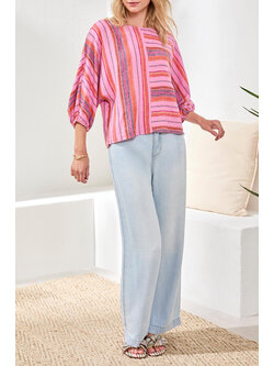 Tribal BOAT NECK DOLMAN SLV BLOUSE 5752O-SS26