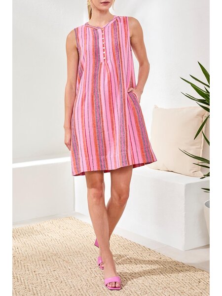 Tribal SLV/LESS DRESS W/ PINTUCKS & PKTS 6147O-SS26