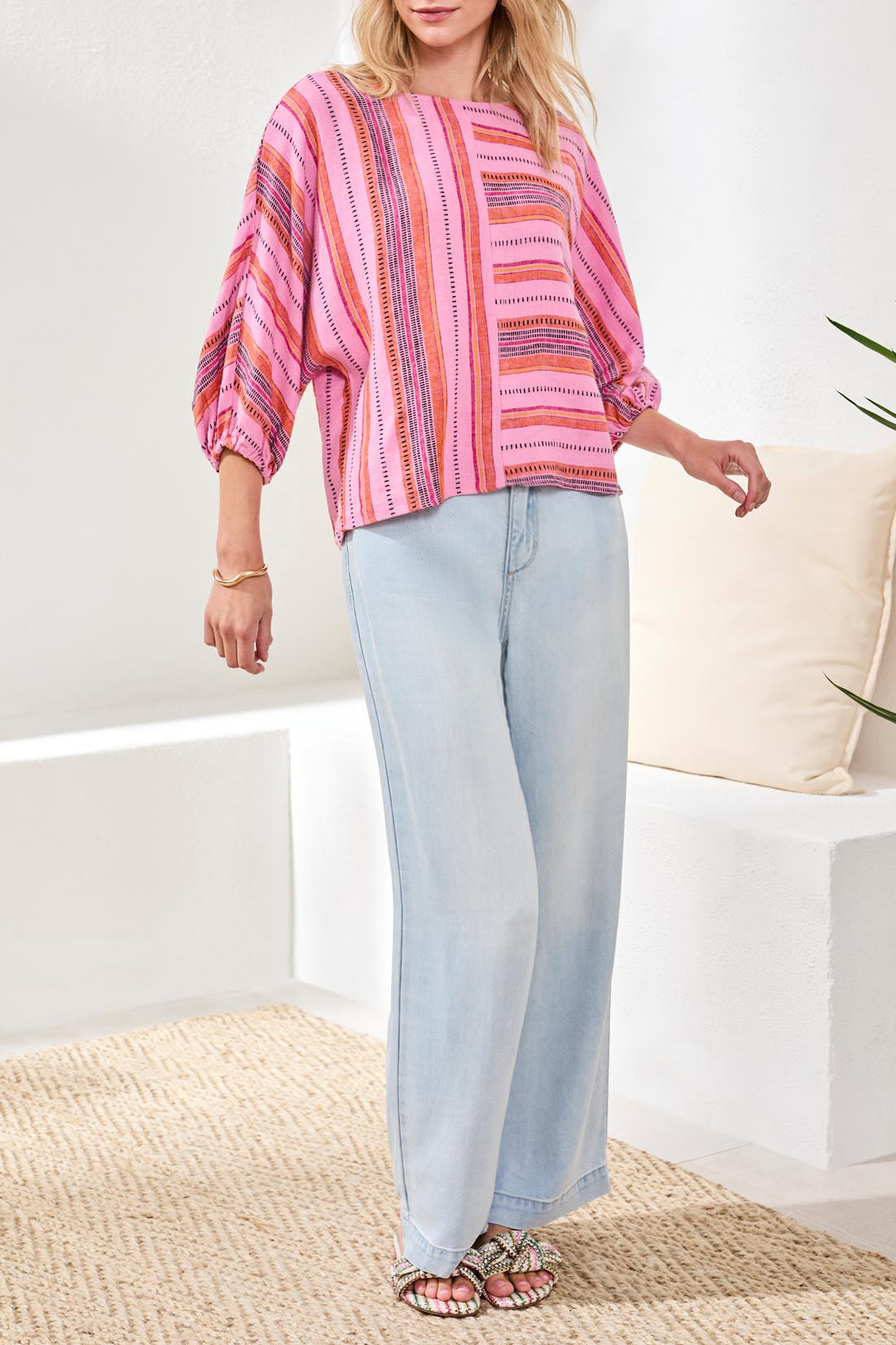 Tribal BOAT NECK DOLMAN SLV BLOUSE 5752O-SS26