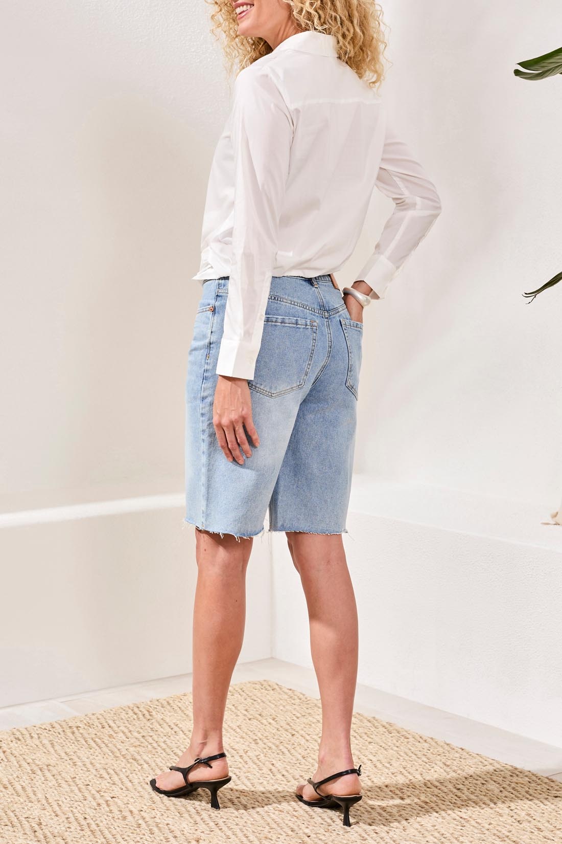 Tribal L/S SHIRT W/ FRONT KNOT & BK ELASTIC 6129O-SS26