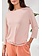 Tribal 3/4 SLV  BOAT NK TOP W/KNOT DTL 6158O
