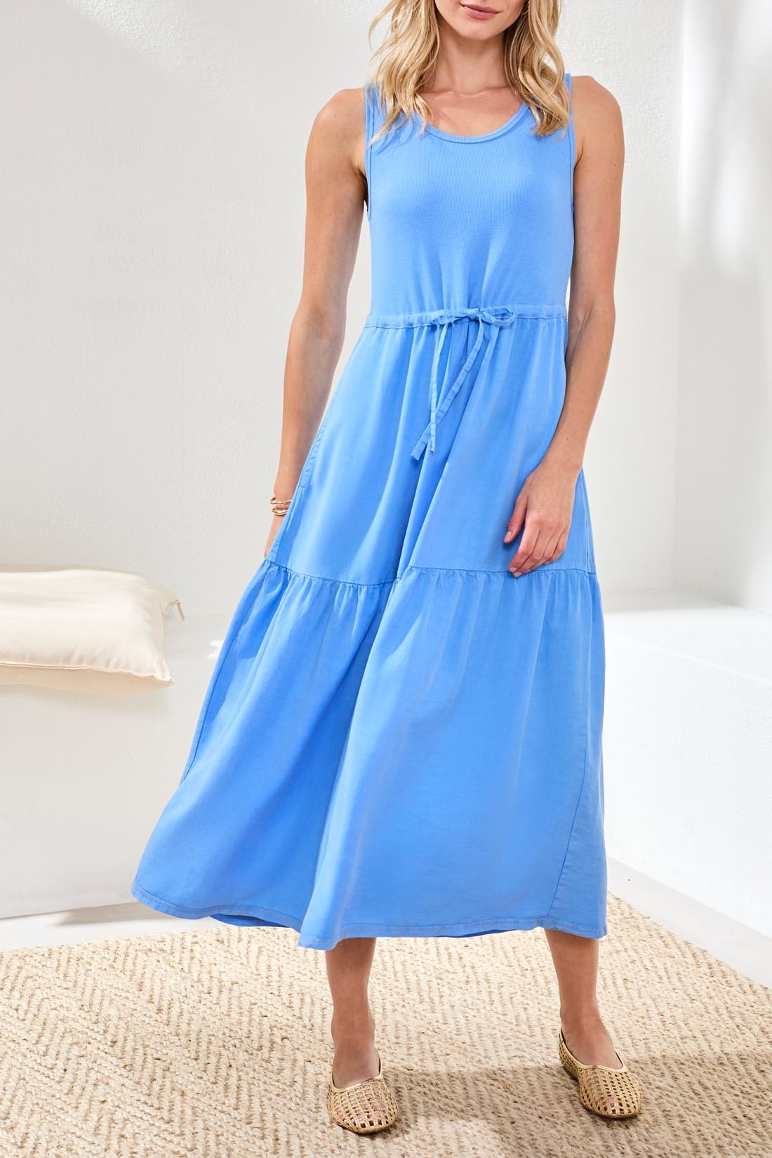 Tribal MIXED MEDIA DRESS 5776O-SS26