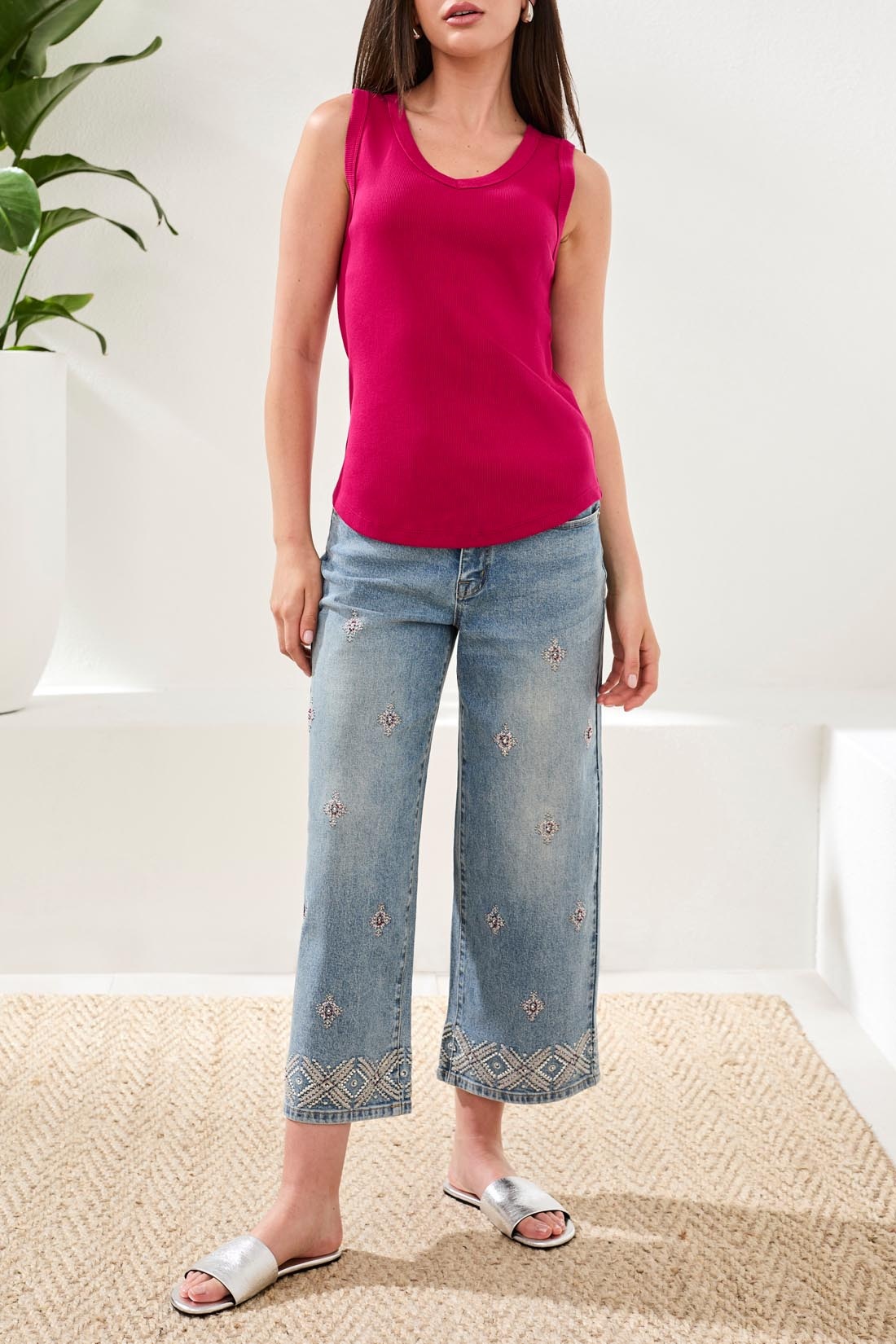 Tribal WEAR 2 WAYS TANK TOP 6076O-SS26