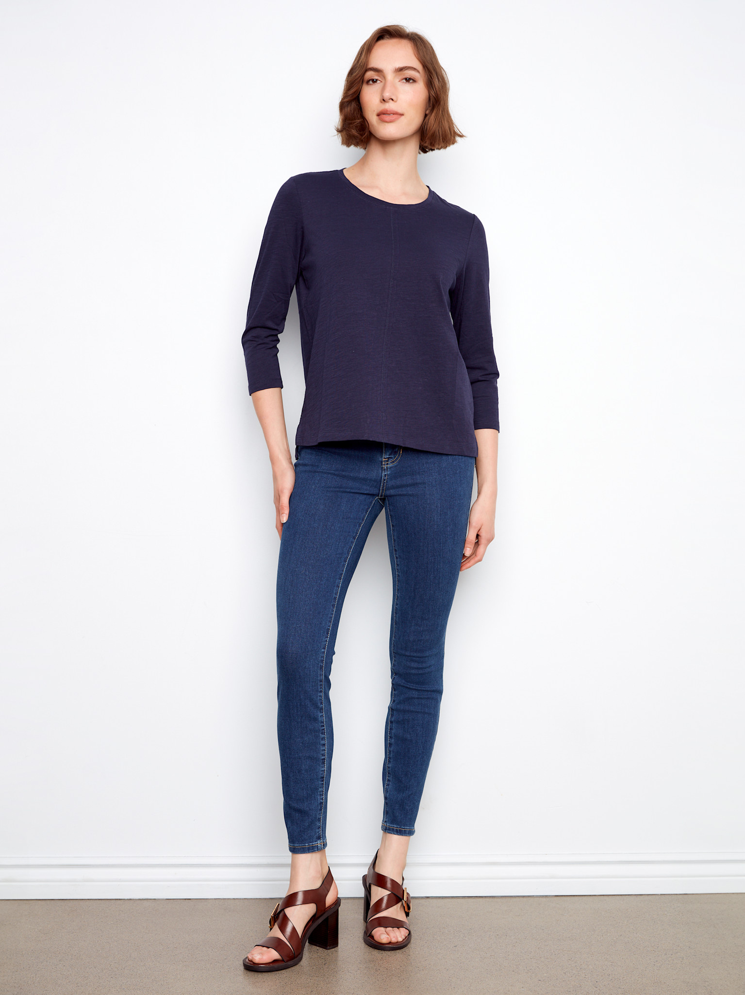 Charlie B Cotton Jersey Top SS26 C1293TPK