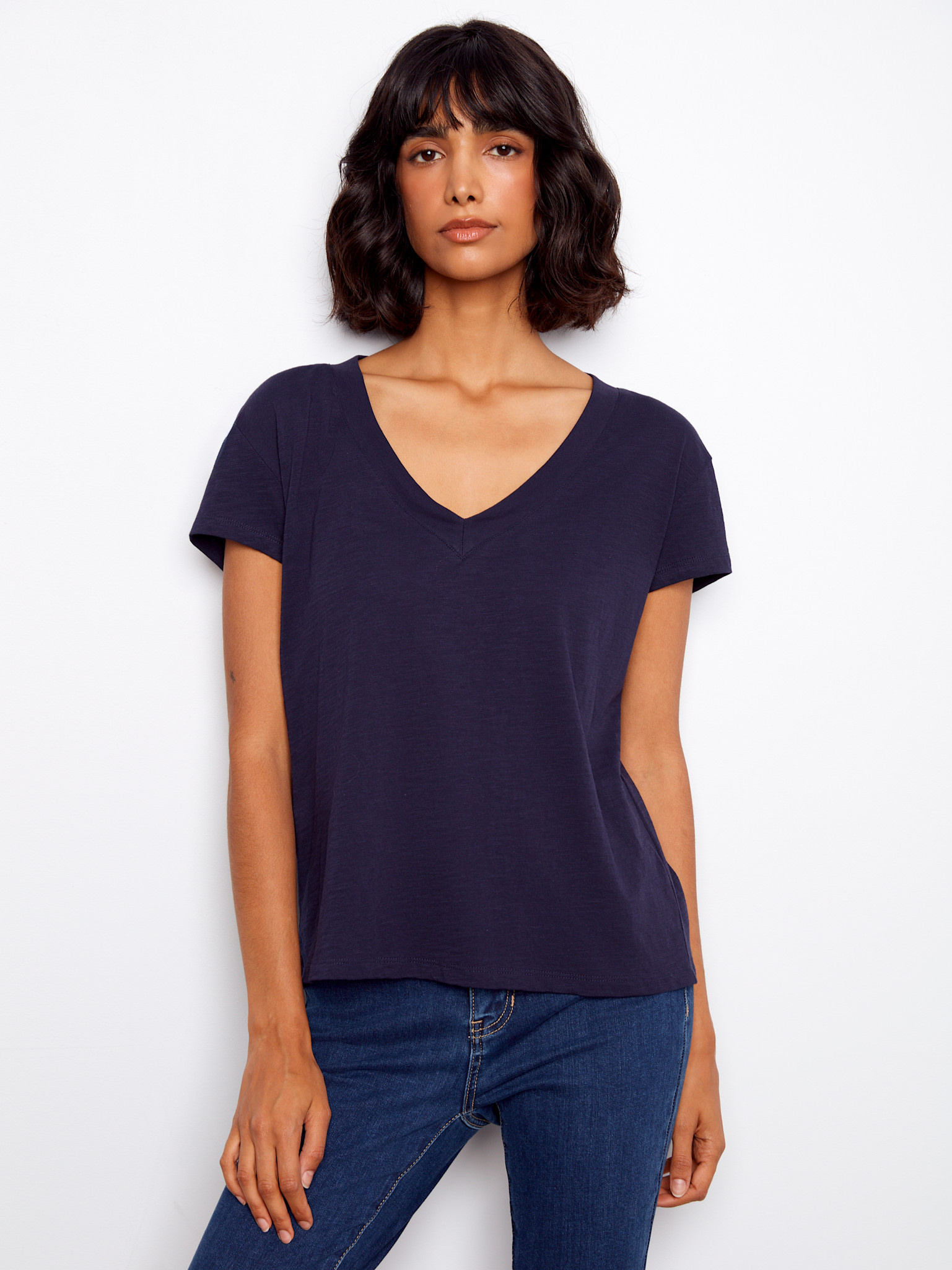 Charlie B Organic Cotton Drop Shoulder TopSS26 C1428
