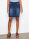 Charlie B Stretch Denim Skort w/ Frayed Hem C7042 SS26