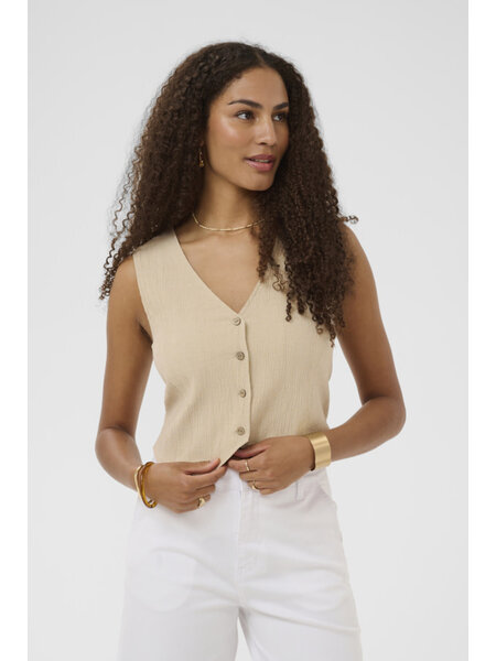 Cream CRAlva Waistcoat 10615014-SS26