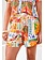 Tribal ELASTIC WB FLOWY SHORT W/ PIPING DTL 6162O-SS26