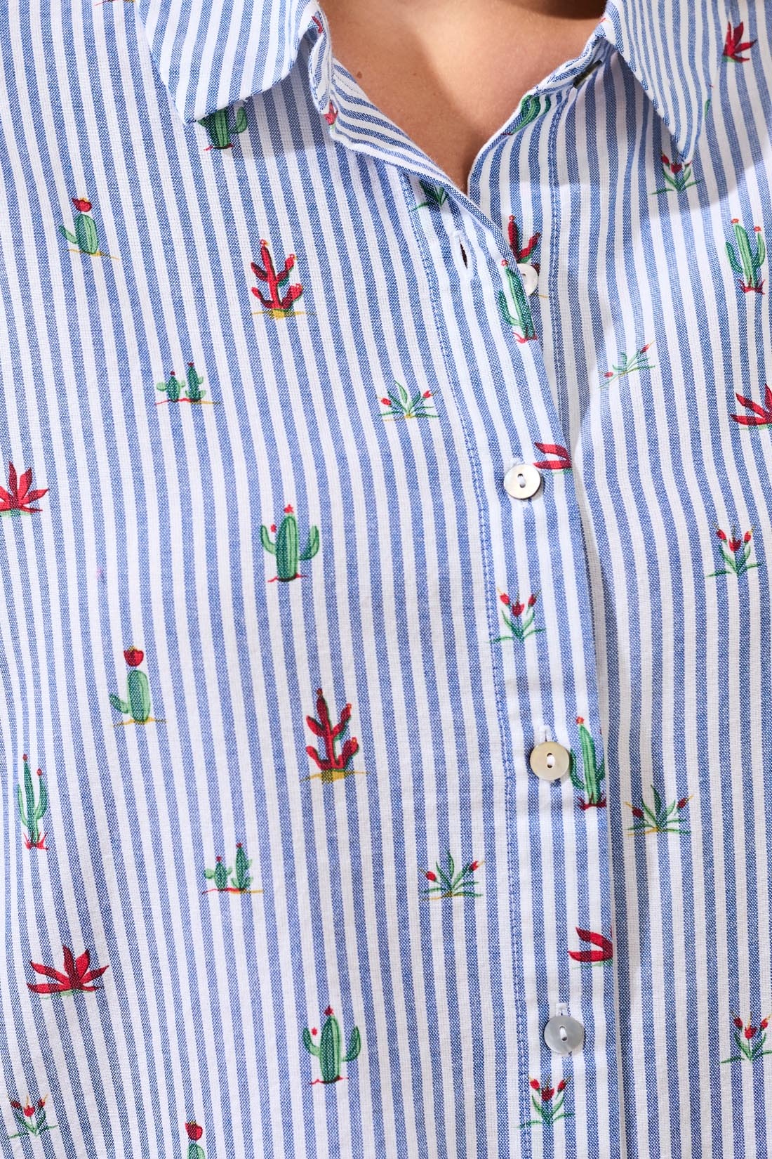 Tribal S/S BUTTON FRONT BLOUSE 3101O-SS26