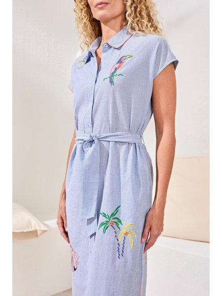 Tribal PLACEMENT EMBRO. SHIRT DRESS 6223O-SS26