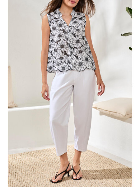 Tribal SLV/LESS BUTTON FRONT BLOUSE 6213O-SS26