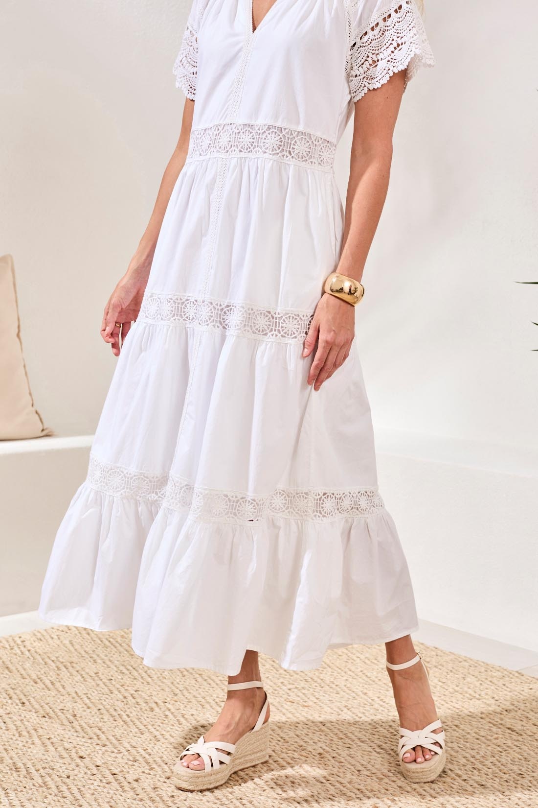 Tribal S/S PEASANT DRESS W/LINING 964O-SS26