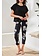 Tribal CAP SLEEVE CREW NECK TOP 2483O-SS26