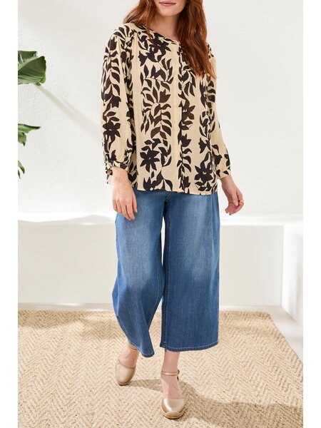 Tribal 3/4 SLV BLOUSE W/ HIDDEN BTN PLACKET 3111O-SS26