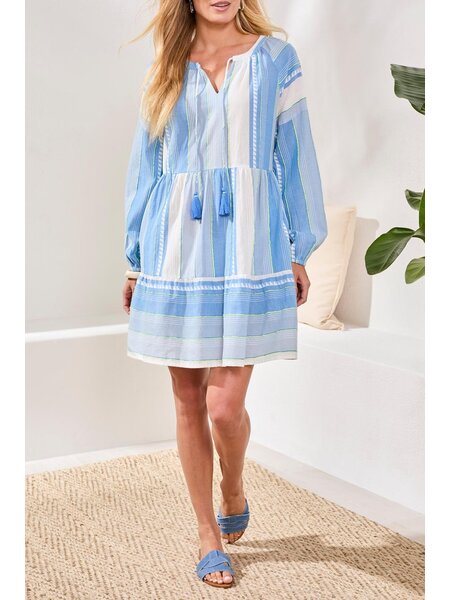 Tribal RAGLAN SLV JACQUARD DRESS W/ PKTS 965O-SS26